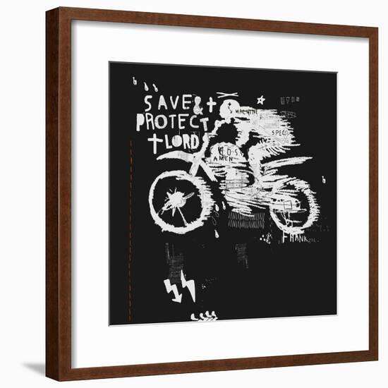 Symbolic Image of the Bike for Motocross-Dmitriip-Framed Premium Giclee Print