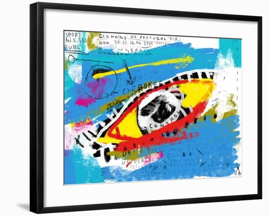 Symbolic Image of the Eye in Color-Dmitriip-Framed Art Print