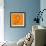 Symbolic Light Bulb with Brain inside and Electric Plug-AnnSunnyDay-Framed Premium Giclee Print displayed on a wall