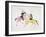 Symbolic Portrayal of the Conflict Between the Indians and the Whites-Kills Two-Framed Giclee Print