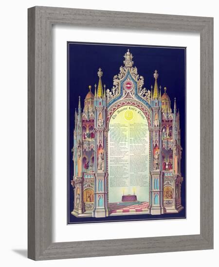 Symbols -Masonic Lord's Prayer-null-Framed Art Print