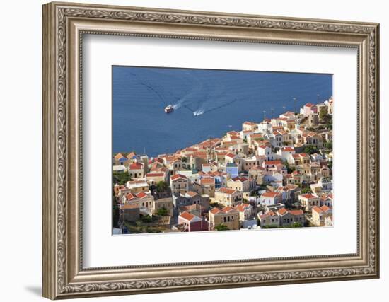 Symi Town, Symi Island, Dodecanese Islands, Greece-Peter Adams-Framed Photographic Print