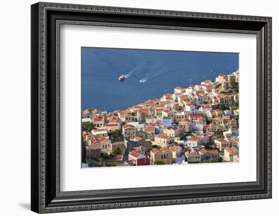 Symi Town, Symi Island, Dodecanese Islands, Greece-Peter Adams-Framed Photographic Print