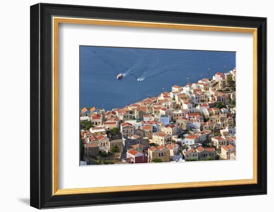 Symi Town, Symi Island, Dodecanese Islands, Greece-Peter Adams-Framed Photographic Print