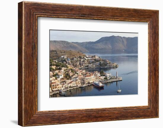 Symi Town, Symi Island, Dodecanese Islands, Greece-Peter Adams-Framed Photographic Print