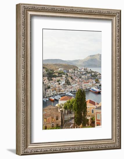 Symi Town, Symi Island, Dodecanese Islands, Greece-Peter Adams-Framed Photographic Print