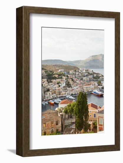 Symi Town, Symi Island, Dodecanese Islands, Greece-Peter Adams-Framed Photographic Print