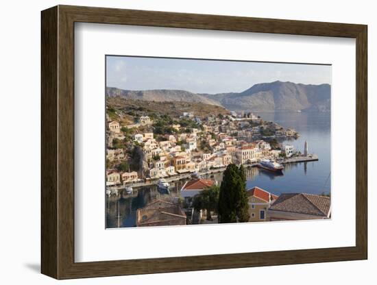 Symi Town, Symi Island, Dodecanese Islands, Greece-Peter Adams-Framed Photographic Print