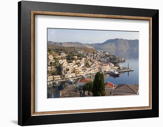 Symi Town, Symi Island, Dodecanese Islands, Greece-Peter Adams-Framed Photographic Print