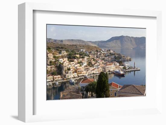 Symi Town, Symi Island, Dodecanese Islands, Greece-Peter Adams-Framed Photographic Print