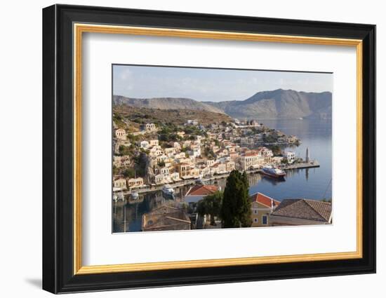 Symi Town, Symi Island, Dodecanese Islands, Greece-Peter Adams-Framed Photographic Print