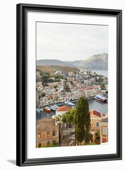 Symi Town, Symi Island, Dodecanese Islands, Greece-Peter Adams-Framed Photographic Print