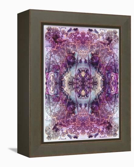 Symmetric Floral Montage from Flowers-Alaya Gadeh-Framed Premier Image Canvas