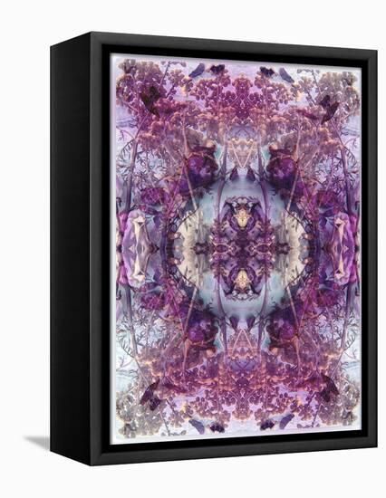 Symmetric Floral Montage from Flowers-Alaya Gadeh-Framed Premier Image Canvas