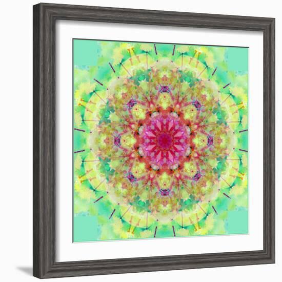 Symmetric Floral Montage-Alaya Gadeh-Framed Photographic Print