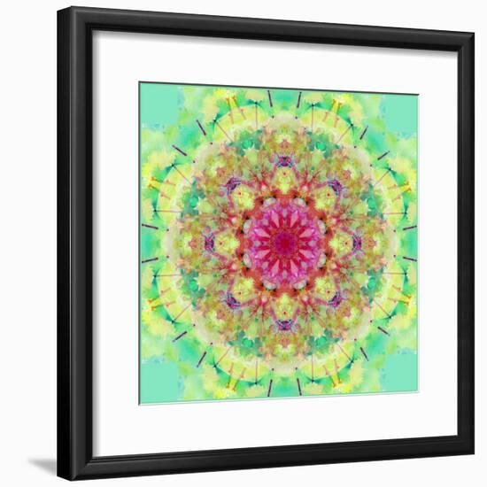 Symmetric Floral Montage-Alaya Gadeh-Framed Photographic Print