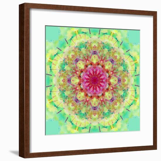 Symmetric Floral Montage-Alaya Gadeh-Framed Photographic Print