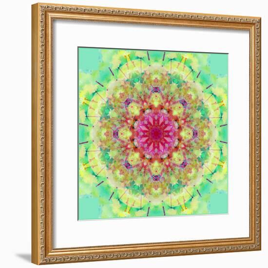 Symmetric Floral Montage-Alaya Gadeh-Framed Photographic Print
