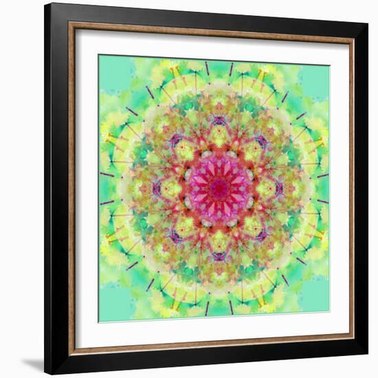 Symmetric Floral Montage-Alaya Gadeh-Framed Photographic Print