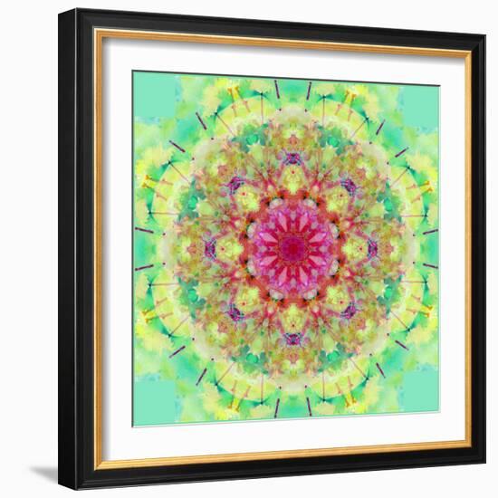 Symmetric Floral Montage-Alaya Gadeh-Framed Photographic Print