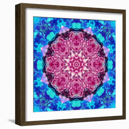 Symmetric Layer Work from Flower Photographs-Alaya Gadeh-Framed Photographic Print