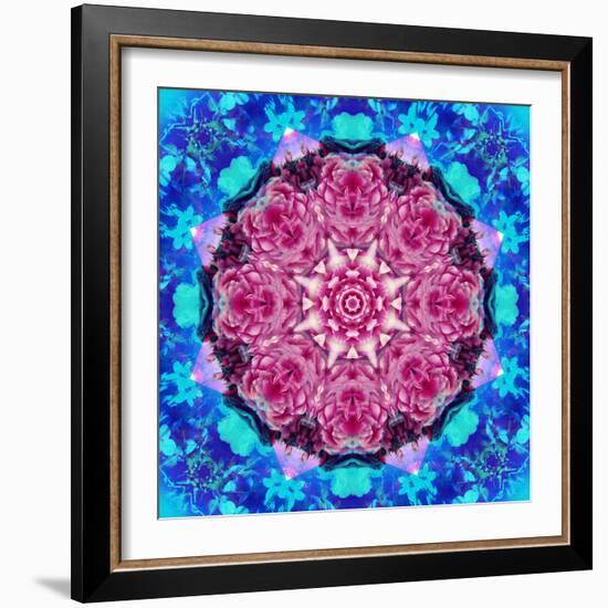 Symmetric Layer Work from Flower Photographs-Alaya Gadeh-Framed Photographic Print