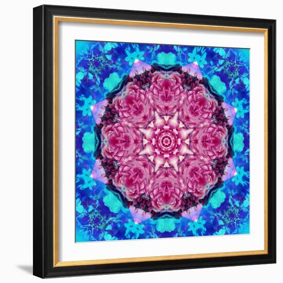 Symmetric Layer Work from Flower Photographs-Alaya Gadeh-Framed Photographic Print