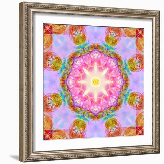 Symmetric Layer Work from Flowers Photographs-Alaya Gadeh-Framed Photographic Print