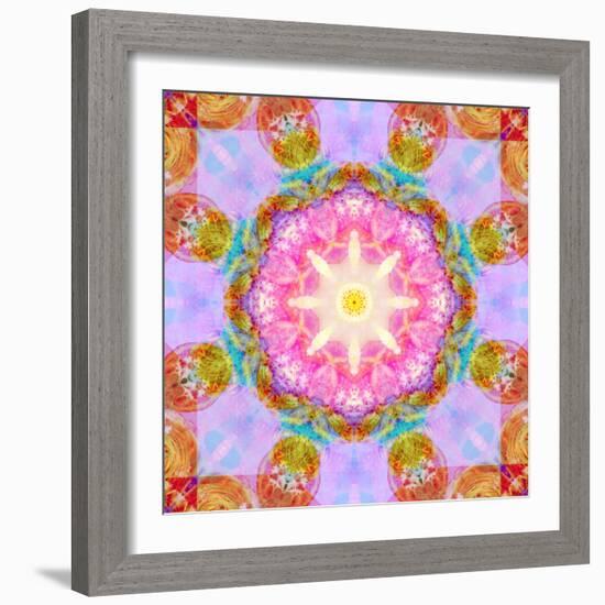 Symmetric Layer Work from Flowers Photographs-Alaya Gadeh-Framed Photographic Print