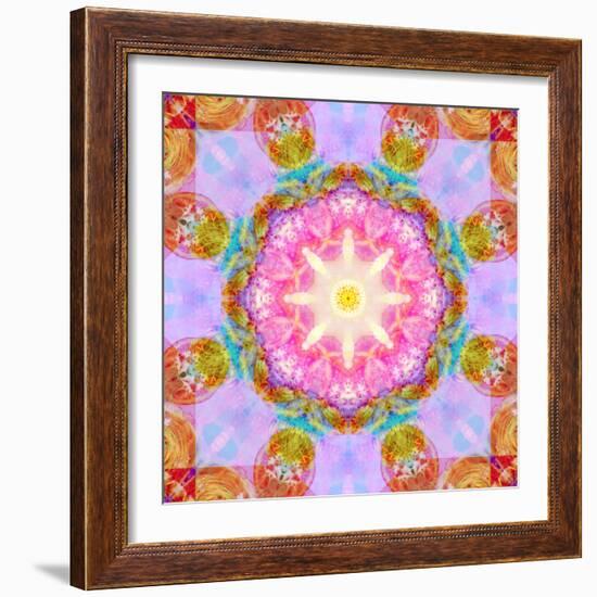 Symmetric Layer Work from Flowers Photographs-Alaya Gadeh-Framed Photographic Print