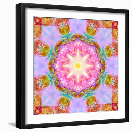 Symmetric Layer Work from Flowers Photographs-Alaya Gadeh-Framed Photographic Print