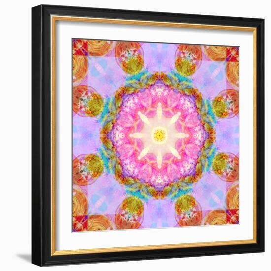 Symmetric Layer Work from Flowers Photographs-Alaya Gadeh-Framed Photographic Print