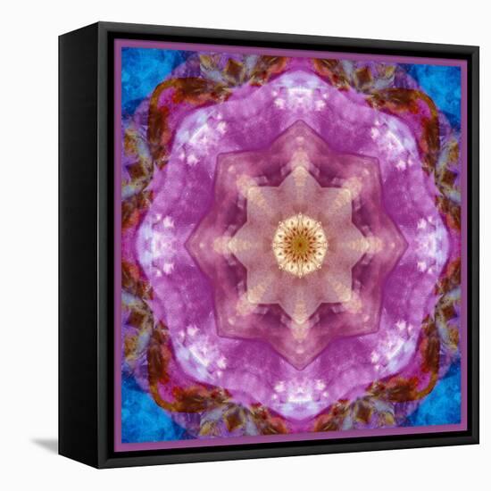 Symmetric Layer Work from Flowers Photographs-Alaya Gadeh-Framed Premier Image Canvas