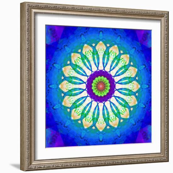 Symmetric Montage of Flowers and Fruits-Alaya Gadeh-Framed Photographic Print