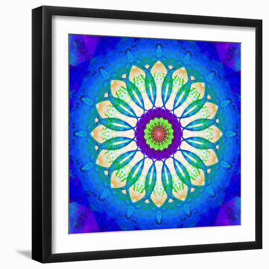 Symmetric Montage of Flowers and Fruits-Alaya Gadeh-Framed Photographic Print