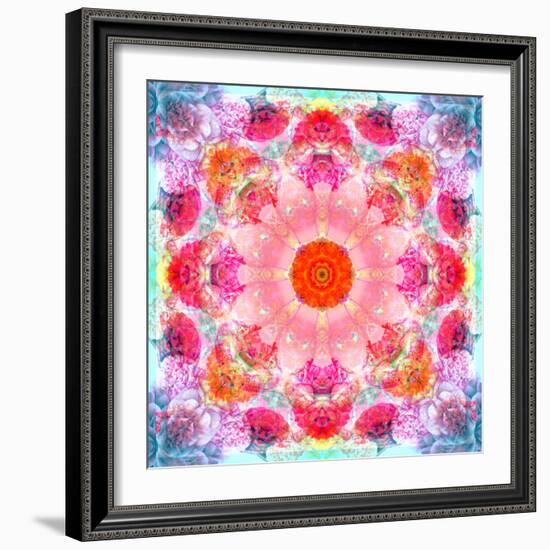 Symmetric Multicolor Layer Work of Blossoms-Alaya Gadeh-Framed Photographic Print