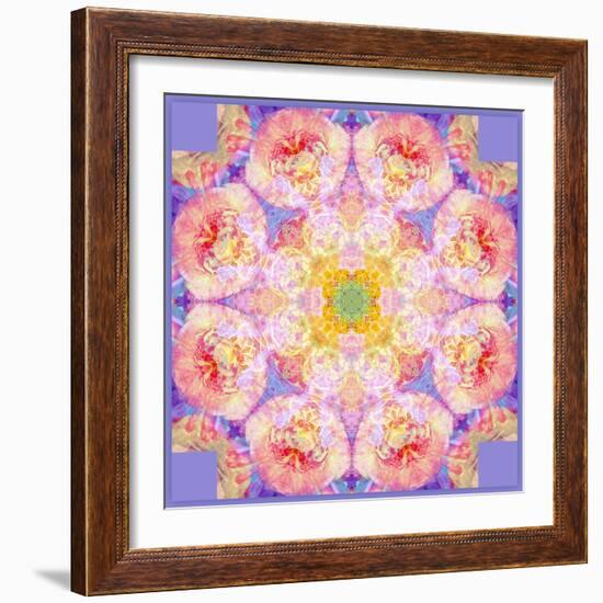 Symmetric Multicolor Layer Work of Blossoms-Alaya Gadeh-Framed Photographic Print