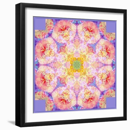 Symmetric Multicolor Layer Work of Blossoms-Alaya Gadeh-Framed Photographic Print