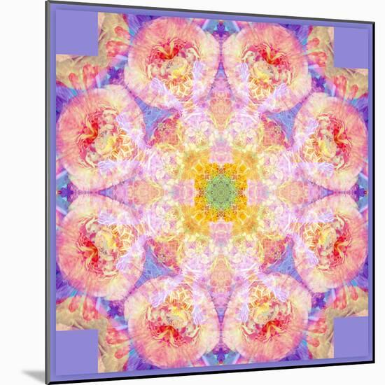 Symmetric Multicolor Layer Work of Blossoms-Alaya Gadeh-Mounted Photographic Print