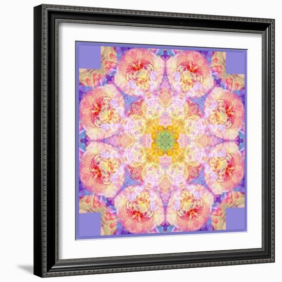 Symmetric Multicolor Layer Work of Blossoms-Alaya Gadeh-Framed Photographic Print