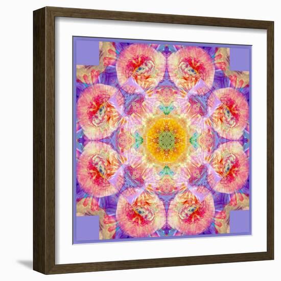 Symmetric Multicolor Layer Work of Blossoms-Alaya Gadeh-Framed Photographic Print