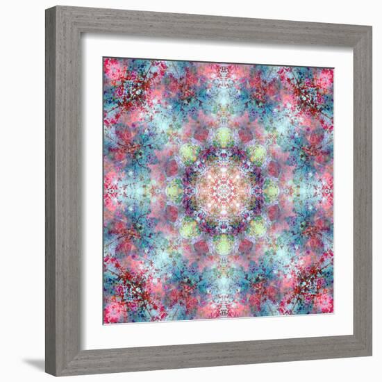 Symmetric Ornament from Flower Photographs-Alaya Gadeh-Framed Photographic Print