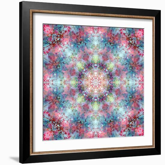 Symmetric Ornament from Flower Photographs-Alaya Gadeh-Framed Photographic Print