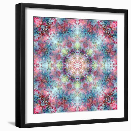 Symmetric Ornament from Flower Photographs-Alaya Gadeh-Framed Photographic Print