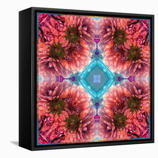 Symmetric Ornament from Flowers, Conceptual Photographic Layer Work-Alaya Gadeh-Framed Premier Image Canvas