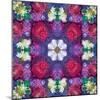 Symmetric Ornament from Multicolor Blossoms-Alaya Gadeh-Mounted Photographic Print