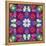 Symmetric Ornament from Multicolor Blossoms-Alaya Gadeh-Framed Premier Image Canvas