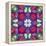 Symmetric Ornament from Multicolor Blossoms-Alaya Gadeh-Framed Premier Image Canvas