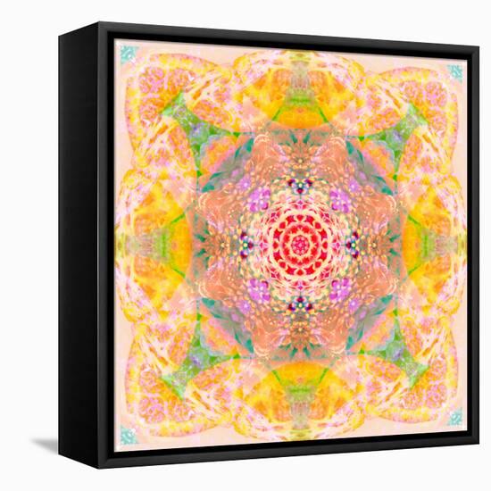 Symmetric Photographic Layer Work of Blossoms-Alaya Gadeh-Framed Premier Image Canvas