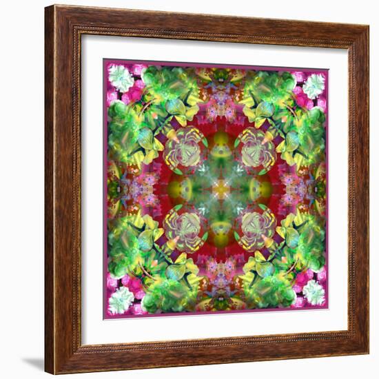 Symmetrical Composing of Flower Photographies-Alaya Gadeh-Framed Photographic Print